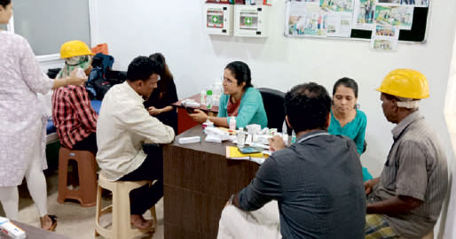 Skin Camp for Migrant Construction Workers
