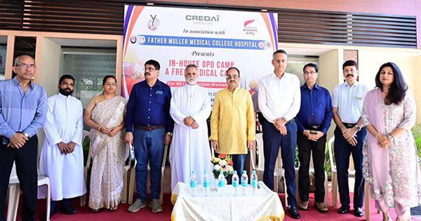 CREDAI Mangalore, FMMCH launches free health camp for construction workers