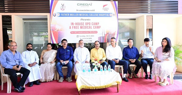 Free Health Camp for Construction Workers Launched by CREDAI Mangalore and Father Muller Medical College Hospital